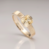 18k white gold, yellow Ceylon sapphire 1,73 ct