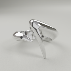 Unisex Silver Claw ring - Suinton High jewelry