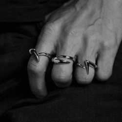 Unisex Silver Claw ring - Suinton High jewelry